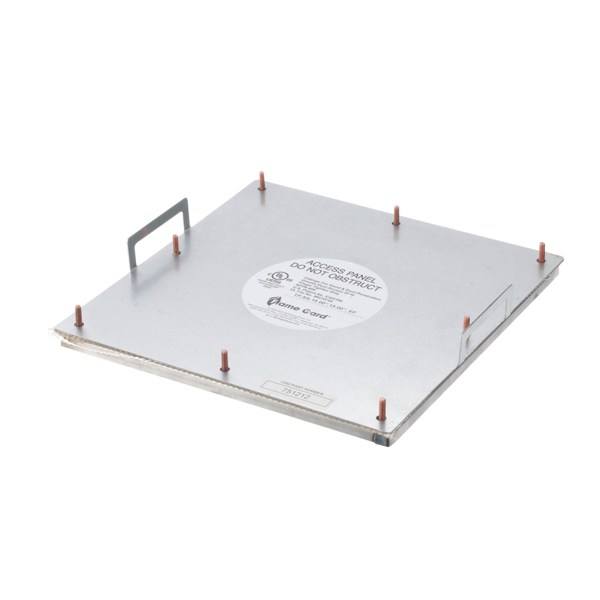 6" x 6" Flat Grease Duct Access Door - Image 9