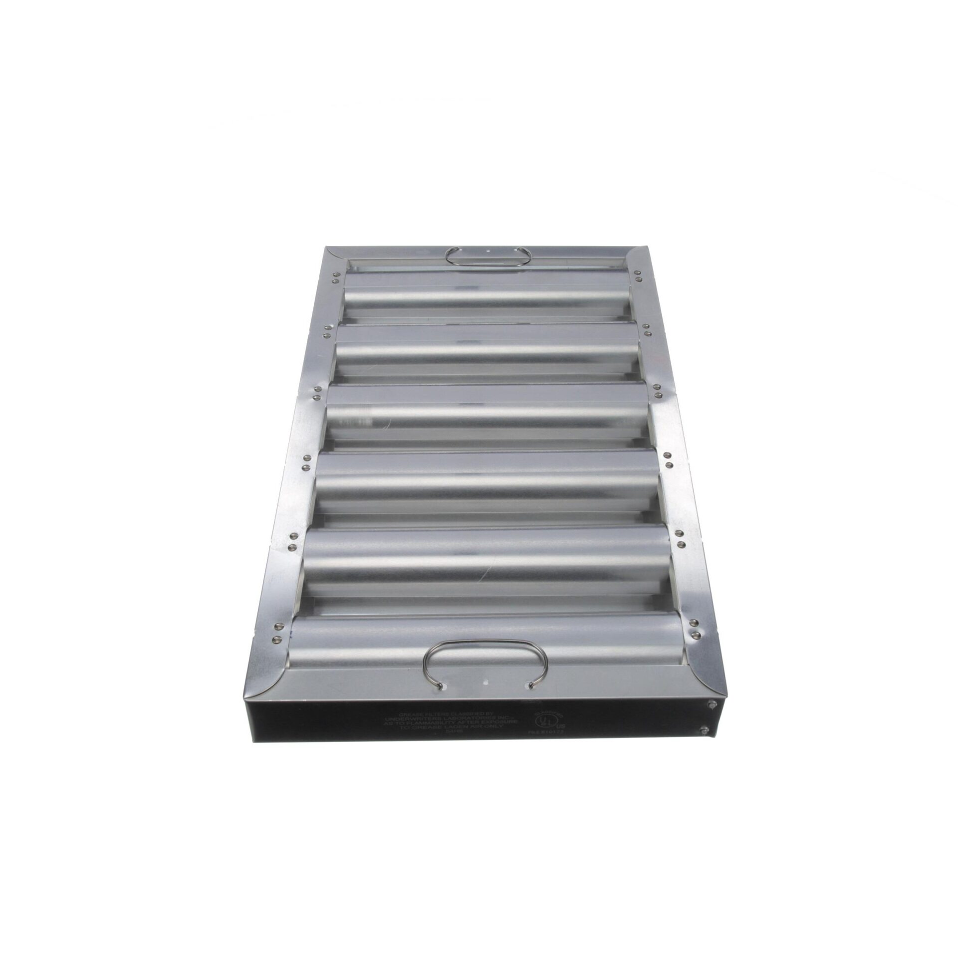 Type VI 10" H x 20" W x 1-3/4" D Aluminum Baffle Grease Filter - Image 2